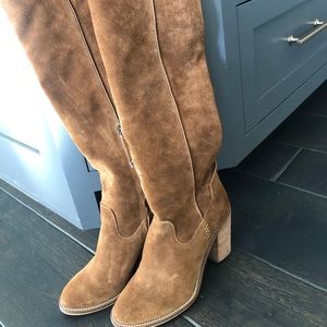 Dolce Vita camel color thigh high boots